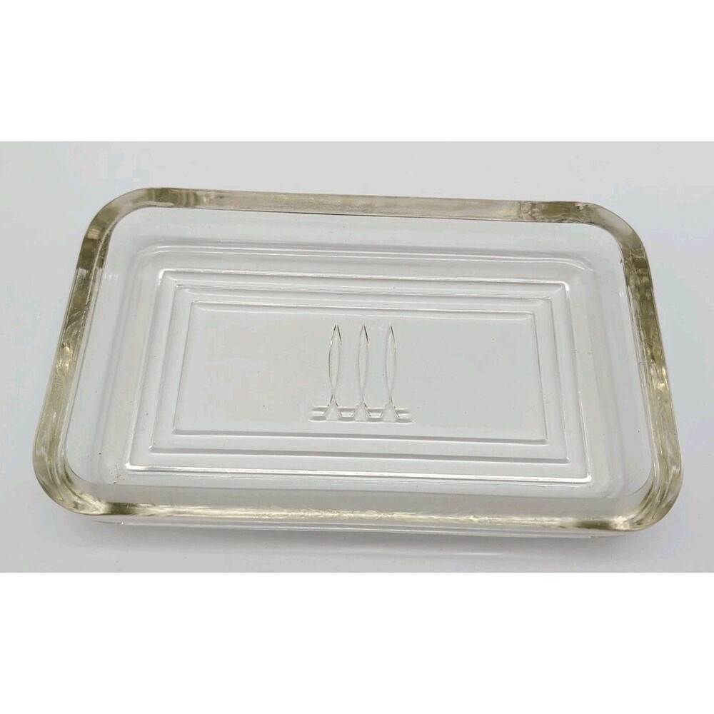 Vintage 1940s Art Deco Toastmaster Imperial Glass Trinket Hospitality Tray